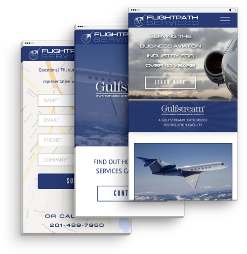Flightpath Services Responsive Web Design
