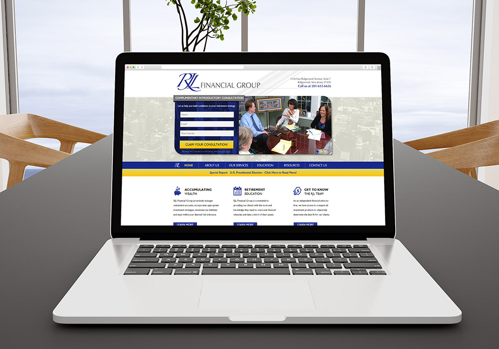 RJL Financial Responsive Website Design